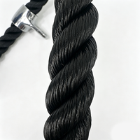 Corde de triceps en nylon enduit robuste pour machine à câble, accessoire de tirage vertical pour l'entraînement de force et des triceps