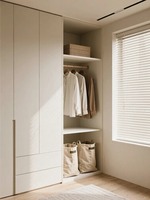 Armoire personnalisée durable avec porte en verre, à assembler soi-même, pour chambre moderne, cuisine, salon