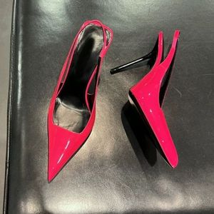 Zapatos de Tacón Slingback Verde Neón/Sexy, Tendencia 2025, Tacones de Diseñador de Lujo - Product Image 3