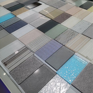 अनुकूलित 5 + 5mm-12 + 12 मिमी लैमिनेटेड ग्लास कला बुना तार जाल सजावटी ग्लास - Product Image 3