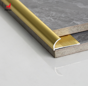 Protector de borde de cerámica para Interior moderno, accesorios para embellecedores de azulejos, diseño de agujero redondo de <span class=keywords><strong>Metal</strong></span> de aluminio, resistente al agua y duradero - Product Image 2