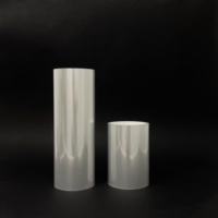 Film protecteur transparent en PET personnalisable de 100 microns, film plastique auto-adhésif en rouleau pour découpe