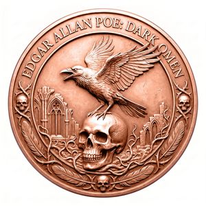 Memento Mori Pièce de défi animalière féerique, finition bronze antique, squelette en cuivre, sablier, art de la <span class=keywords><strong>philosophie</strong></span> stoïcienne, objet de collection - Product Image 2