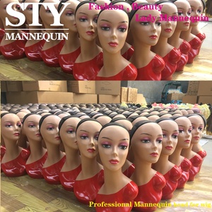<span class=keywords><strong>Tête</strong></span> de <span class=keywords><strong>mannequin</strong></span> en <span class=keywords><strong>styromousse</strong></span>, pour femme, avec épaules souriantes, 1 pièce - Product Image 5
