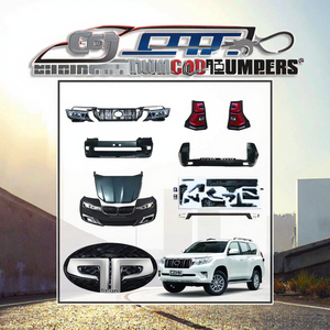 Kit carrosserie pour Toyota <span class=keywords><strong>Land</strong></span> <span class=keywords><strong>Cruiser</strong></span> <span class=keywords><strong>Prado</strong></span> FJ150 2018 2019 2020 <span class=keywords><strong>2021</strong></span>, pare-chocs avant et arrière, mise à niveau de la carrosserie - Product Image 4
