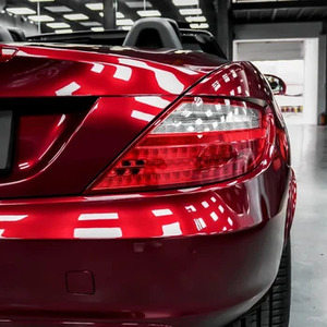 SAKUTA Haute Qualité <span class=keywords><strong>Dragon</strong></span> Sang Rouge Liquide Métal Film changeant de couleur PET Anti-Rayures Corps Couleur Autocollant De Voiture Vinyle Wrap Films - Product Image 4