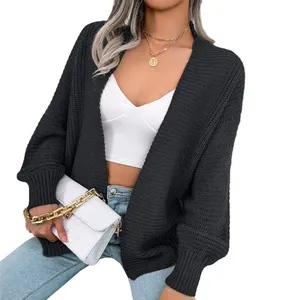 New Casual Bat Dài Tay Phụ Nữ Của Áo Len Thời Trang Sexy Lỏng Cardigan Áo Len Cho Phụ Nữ