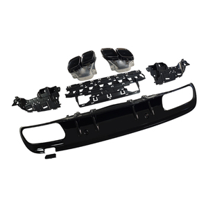Hochwertiger Bestseller-Diffusor für W205 <span class=keywords><strong>C</strong></span>-Klasse 4-Türer 2019-2022, Hecklippe als Upgrade im C63-Stil - Product Image 5