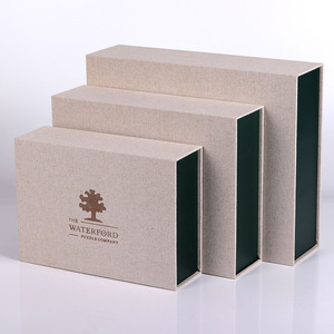 Caja de tela de lino personalizada con cierre magnético, caja de embalaje de papel de alta calidad <span class=keywords><strong>para</strong></span> álbum de fotos de regalo y unidad USB, marca de lujo - Product Image 4