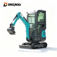 Mini-excavatrice, petite pelle compacte sur chenilles en caoutchouc, système hydraulique pour la plantation d'arbres en pépinière, démolition, meilleure qualité