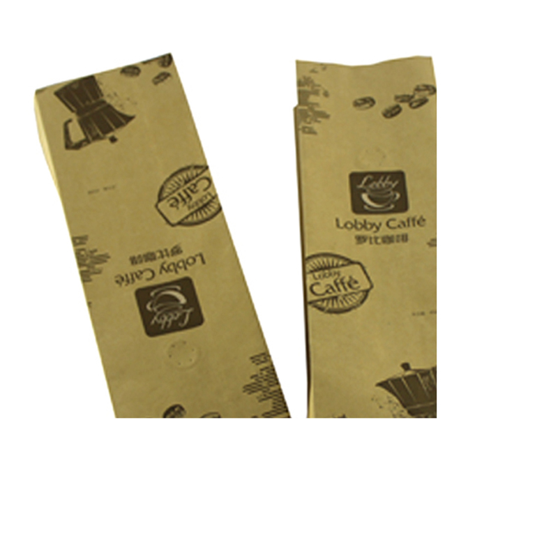 Custom Logo Stand Up Pouch For Snack Food kraft paper shopping bag stand up kraft paper bag