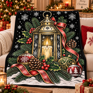 Couverture de Noël en peluche imprimée, style classique, anti-boulochage, lavable en machine, pour la décoration intérieure hivernale - Product Image 6