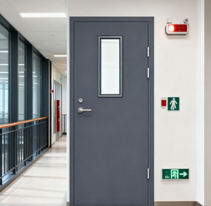 <span class=keywords><strong>Porta</strong></span> <span class=keywords><strong>a</strong></span> <span class=keywords><strong>Anta</strong></span> Singola Grigia Prodotta in Fabbrica, Moderna Certificata Antincendio UK per Uso Commerciale, Hotel, Ospedali, Appartamenti, Centri Commerciali, Garanzia 5 Anni - Product Image 3
