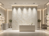 Panneau mural élégant et moderne en PVC imitation marbre, plaque UV imperméable pour maisons, hôpitaux, hôtels, appartements, villas et espaces résidentiels, fabriqué en PVC