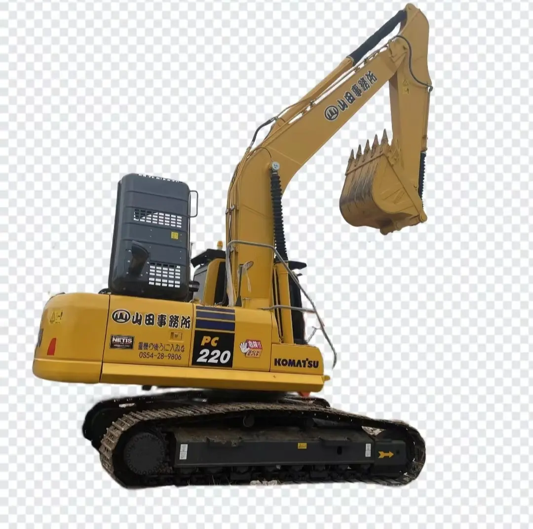 22ton pc220 Komatsu excavadora de segunda mano/digital/automática/no tripulada