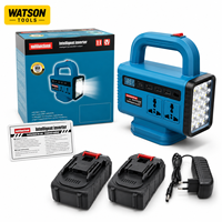 Station d'alimentation portable multifonctionnelle pour camping en extérieur, batterie de secours avec lumière LED et sortie USB, fournie directement par l'usine
