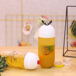 Botella de Plástico PET Transparente con Forma de Cápsula, 500 ml, para Té o Jugo, en Oferta - Product Image 3