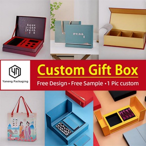 Boîte cadeau pliante haut de gamme personnalisée, boîte cosmétique premium, boîte à thé, boîte cadeau pour carnet, boîte cadeau de mariage, boîte cadeau pour gâteaux de lune - Product Image 4