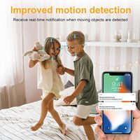 Caméra intérieure câblée Antela 1080P avec capteur CMOS 2MP, audio bidirectionnel, Wi-Fi, pour la sécurité domestique et la surveillance des animaux de compagnie