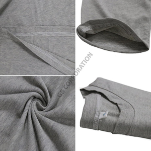 T-shirt de gymnastique d'été pour hommes de haute qualité T-shirt à manches courtes en coton décontracté à séchage rapide et respirant haut uni tricoté - Product Image 5