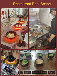 高火力便携式商用电炉3500W红外线陶瓷炉双头立式火锅不锈钢 - Product Image 4