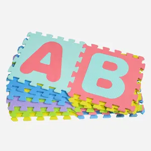 Aji Alfabeto Playmat Alfombra Para Bebe Eva Number & Letter ABC Mat For Living Rooms Piso Goma Puzzle Interlocking Foam Play Mat