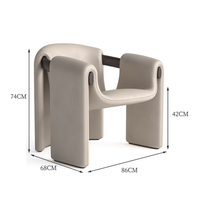 Fauteuil inclinable capitonné en bois massif moderne OEM pour salon et chambre à coucher, chaise d'appoint de loisirs