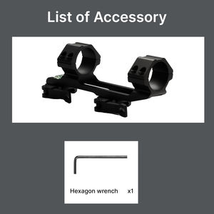 Support de lunette de visée ACUMETA, double anneau à dégagement rapide avec hauteur centrale de 1.4 ", pour montage standard de 20mm avec outil de mise à niveau pour l'extérieur - Product Image 4