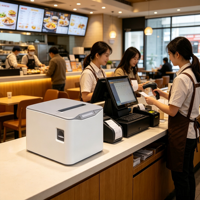 Printer Thermal Struk Cepat DiligenCe Wifi 80mm Android POS Pemotong Otomatis Antarmuka USB/Ethernet/BT Stok Restoran