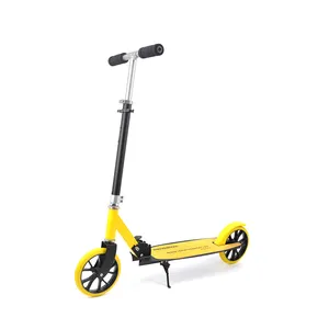 Hot sale two 200mm big wheels folding adults kick scooter manufacturer for outdoor sports