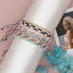 Ethnic Style Baroque Natural Multi pearl Multi layer Jewelry Miyuki glass Weaving Beaded Women's Bracelet