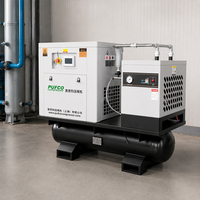 Compresor de Tornillo Rotativo Industrial PUFCO Serie Cuatro en Uno, 7.5-22kw, 10-30hp, 500l, con Secador de Aire