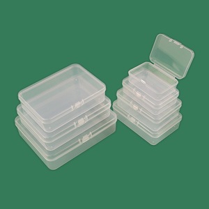 Cajas de Almacenamiento Rectangulares Transparentes con Tapas, Contenedor de Alimentos de Plástico PP, Caja de Almacenamiento de Escritorio, Tamaño Pequeño, Hasta 150 mm - Product Image 2