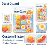 Blíster Personalizado con Bajo MOQ para Juguetes Colgantes, Cubierta Transparente con Diseño de Tarjeta de Papel Personalizable para Exportadores de Juguetes