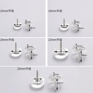 Patins de <span class=keywords><strong>chaise</strong></span> <span class=keywords><strong>en</strong></span> PVC transparent, glisseurs <span class=keywords><strong>en</strong></span> <span class=keywords><strong>plastique</strong></span> Nailon <span class=keywords><strong>pour</strong></span> sols <span class=keywords><strong>en</strong></span> bois dur, coussinets de meubles <span class=keywords><strong>pour</strong></span> armoires et chaises - Product Image 5