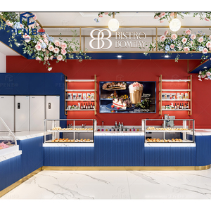 Arredamento Personalizzato per Caffetteria, Design Trendy in Legno per Panetteria, Moderno Bancone Bar per Caffè e Dolci - Product Image 3