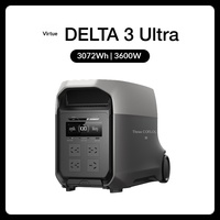 Station d'alimentation portable Delta 3 Ultra, sortie AC 3600W, stockage d'énergie mobile 220V pour le camping, la randonnée, les camping-cars et les aventures en plein air