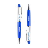 Stylo flottant personnalisé avec sablier liquide, marque Dongguan Sanlead, pour la promotion et les cadeaux