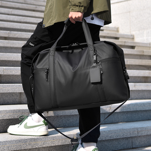 Borsa da <span class=keywords><strong>Viaggio</strong></span> in Pelle PU di Alta Qualità con Logo Personalizzato Design Portatile con Cerniera Grande Capacità Leggera Impermeabile per Palestra e Viaggi - Product Image 3