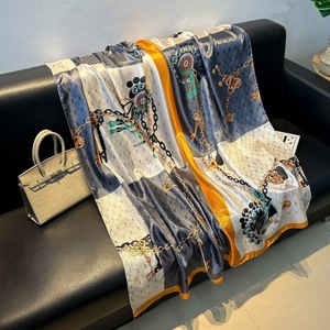 Vente chaude : Stoles musulmanes imprimées à fleurs, sensation de <span class=keywords><strong>soie</strong></span>, légères, grand foulard pour femmes, gaze, couvre-vêtements de plage d'été, châles <span class=keywords><strong>en</strong></span> fil - Product Image 2