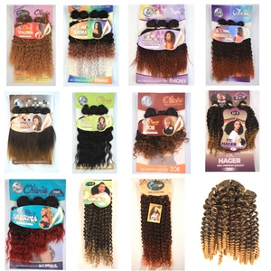 Nueva Llegada, Personalizable, <span class=keywords><strong>Olivia</strong></span> Bisha, Extensiones de Cabello Sintético de Primera Calidad 100%, Tejido Sintético Rizado, Tipo Cabello Humano - Product Image 6
