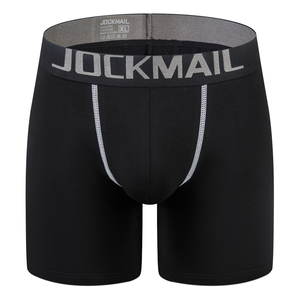Sous-vêtements pour hommes JOCKMAIL, effet lifting des fesses, avec coussinets amovibles, boxer taille basse, caleçons longs de sport respirants - Product Image 5