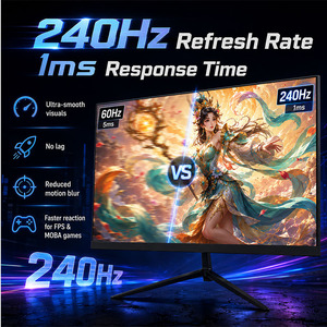 Moniteur de jeu plat haut de gamme de 24 pouces, 240 Hz, IPS, FHD, Gsync, écran d'ordinateur de bureau sans bordure, résolution 4K, moniteurs LCD - Product Image 3