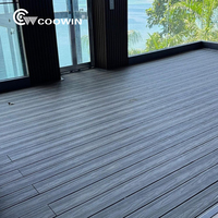 Planches de terrasse en plastique traditionnelles COOWIN pour l'aménagement paysager, les bureaux, les bâtiments modernes, finition mate