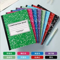 Cahier à couverture imprimée, 100 feuilles, reliure agrafée, papier pour carnet, fournitures scolaires, options multicolores