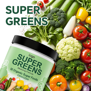 Suppléments alimentaires en fibres biologiques à base de légumes verts pour la santé intestinale des adultes, pas pour les femmes enceintes ou les adolescents - Product Image 2