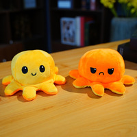 Peluche Poulpe Réversible Kawaii à Bas Prix de Gros et Faible Coût d'Expédition