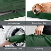 Lit orthopédique lavable pour chien, en tissu Oxford imperméable, avec mousse alvéolée, matelas pour animaux de compagnie pour grands chiens, vente en gros, design personnalisé