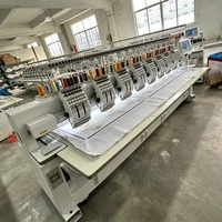 Machine à broder multi-aiguilles efficace, machine à broder informatisée pour des motifs multicolores détaillés