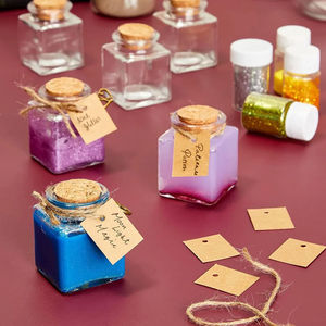 Bouteilles <span class=keywords><strong>en</strong></span> <span class=keywords><strong>verre</strong></span> carrées transparentes <span class=keywords><strong>de</strong></span> 50 ml personnalisables pour épices, flacons vides DIY <span class=keywords><strong>avec</strong></span> bouchon <span class=keywords><strong>en</strong></span> liège pour décorations <span class=keywords><strong>de</strong></span> fête - Product Image 6